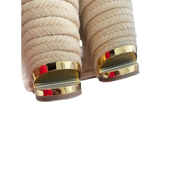 Franco Sarto Marsha Espadrille Wedge Sandals Beige Size 8.5 M - Picture 5 of 16